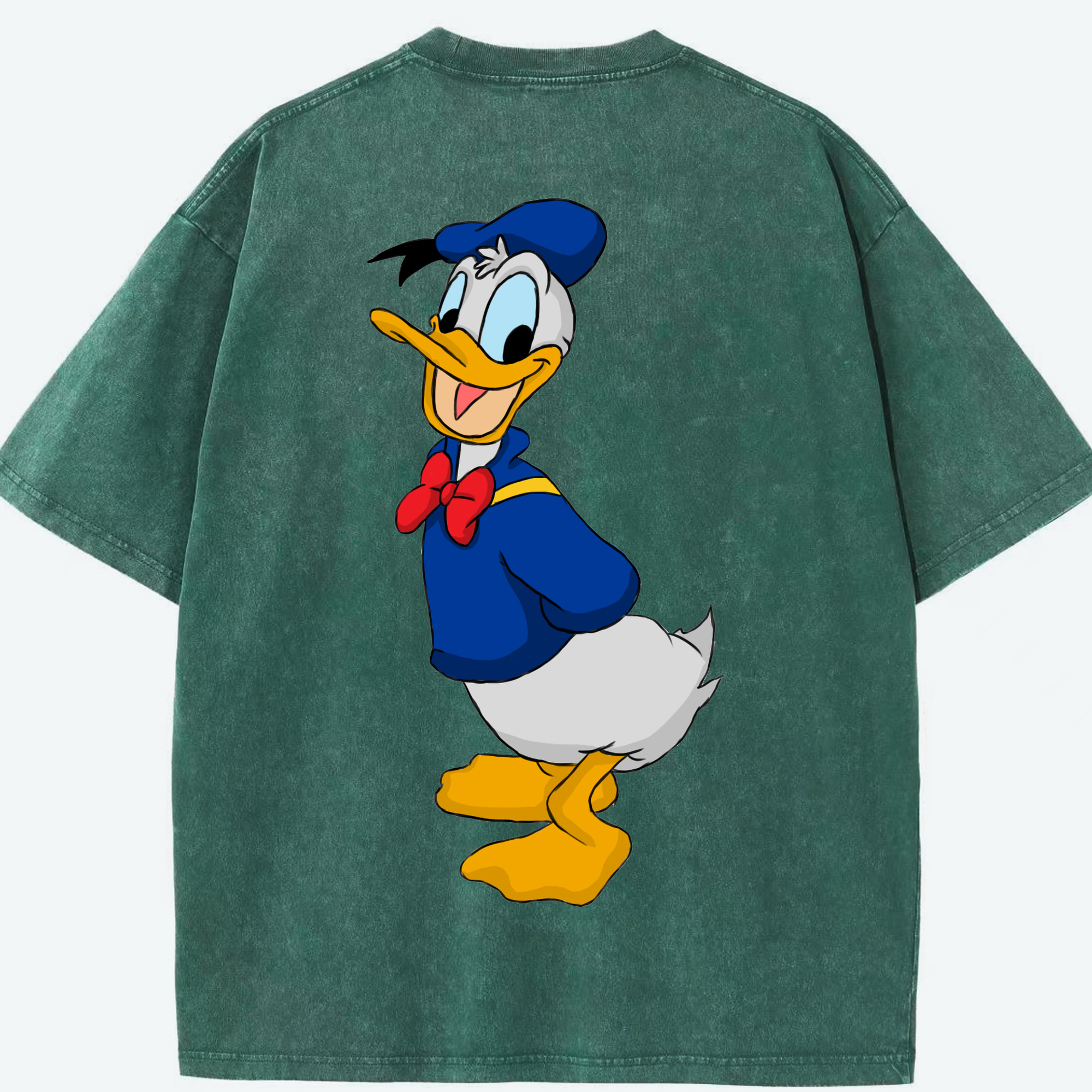 （画像用） ミッキーマウス Mickey Mouse 綿100% ヴィンテージ風 半袖Tシャツ（背面プリント）